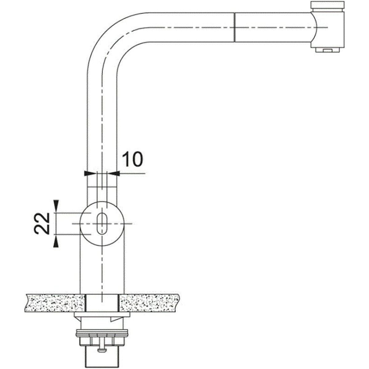 Franke Atlas Neo Sensor Spray Roestvrijstaal - KCB Keukenkranen