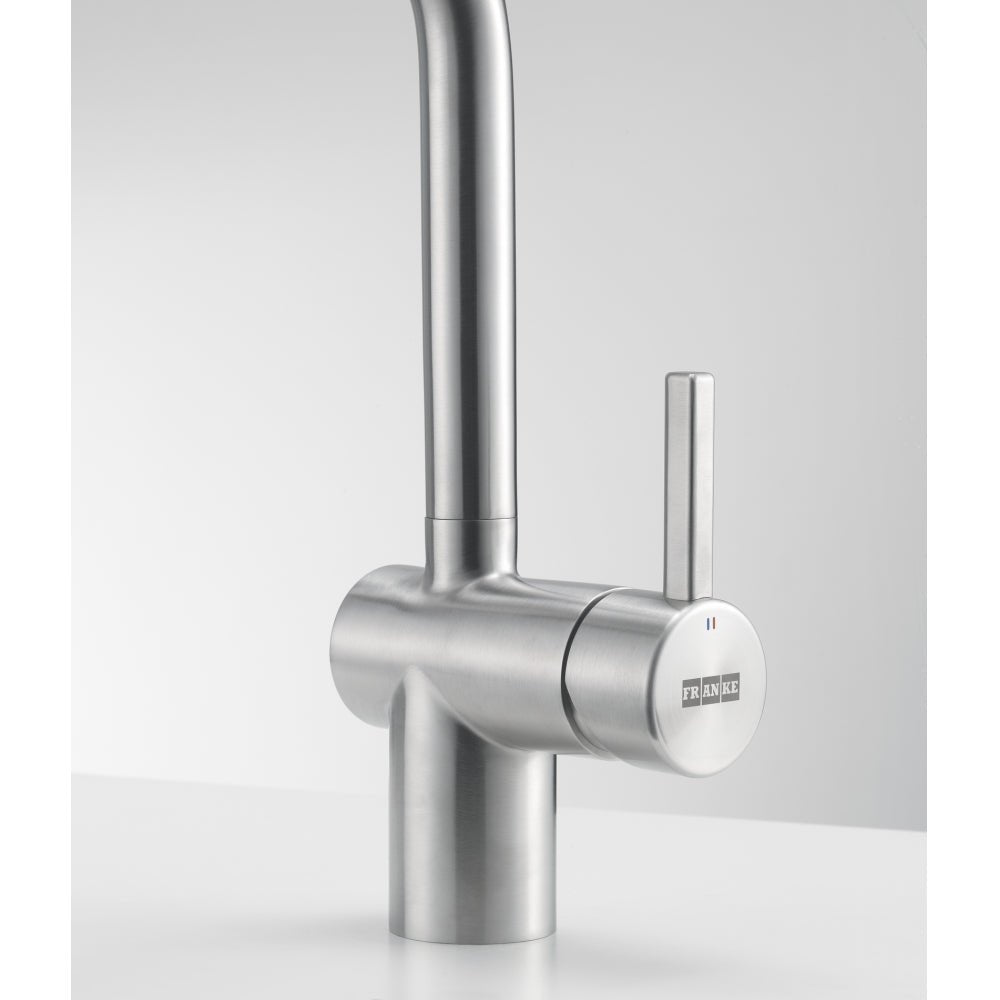 Franke Atlas Neo Swivel vaste kraan Roestvrijstaal - KCB Keukenkranen