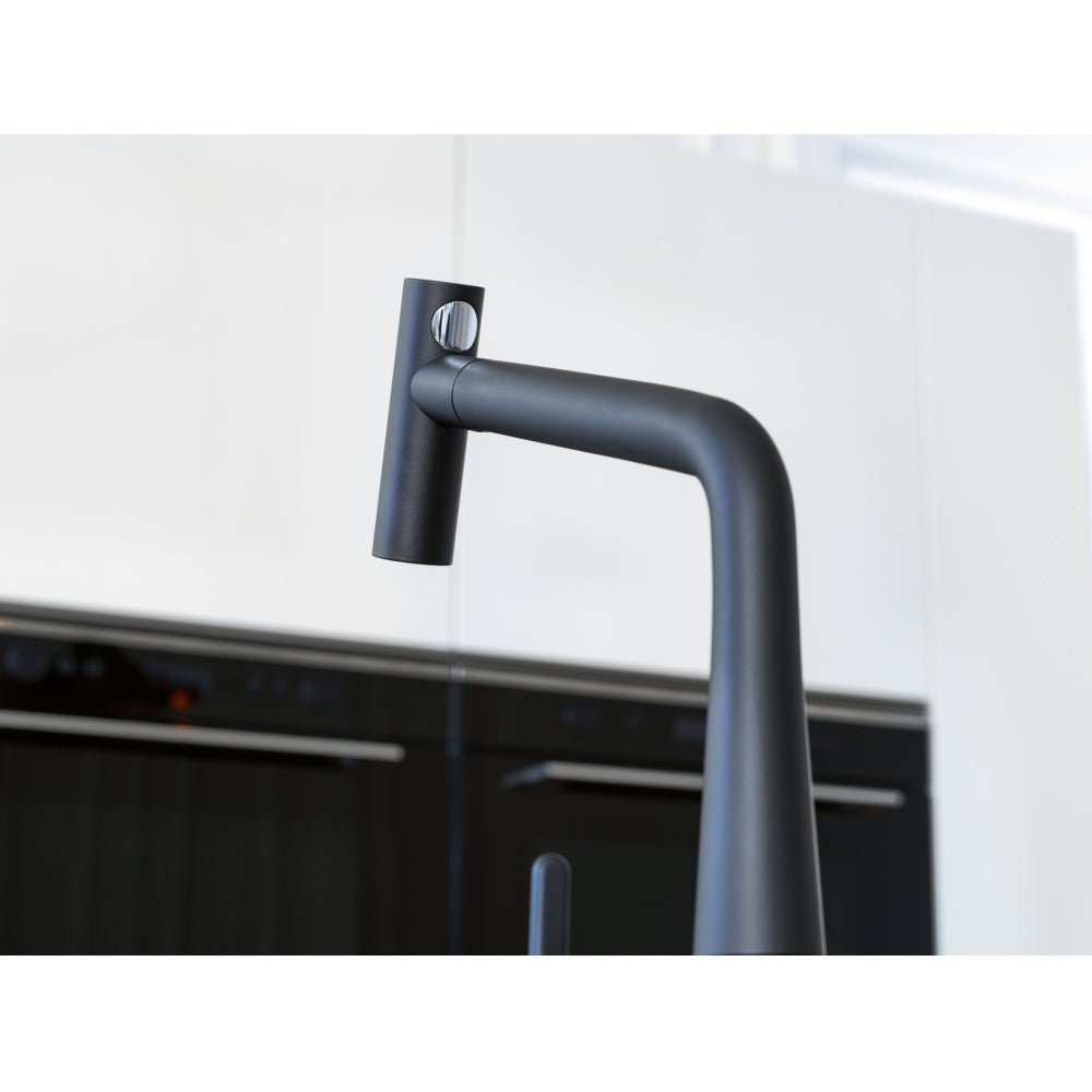 Franke Mythos Icon uittrekbare handdouche Mat zwart - KCB Keukenkranen